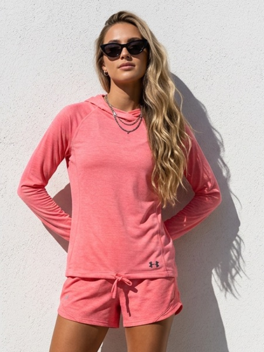 Under Armour Coral Pink Pullover Hoodie